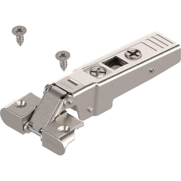Cerniera per Telaio Alluminio con Molla 95°da avvitare Clip Top Battuta con Sormonto 0  Nichelato | Blum